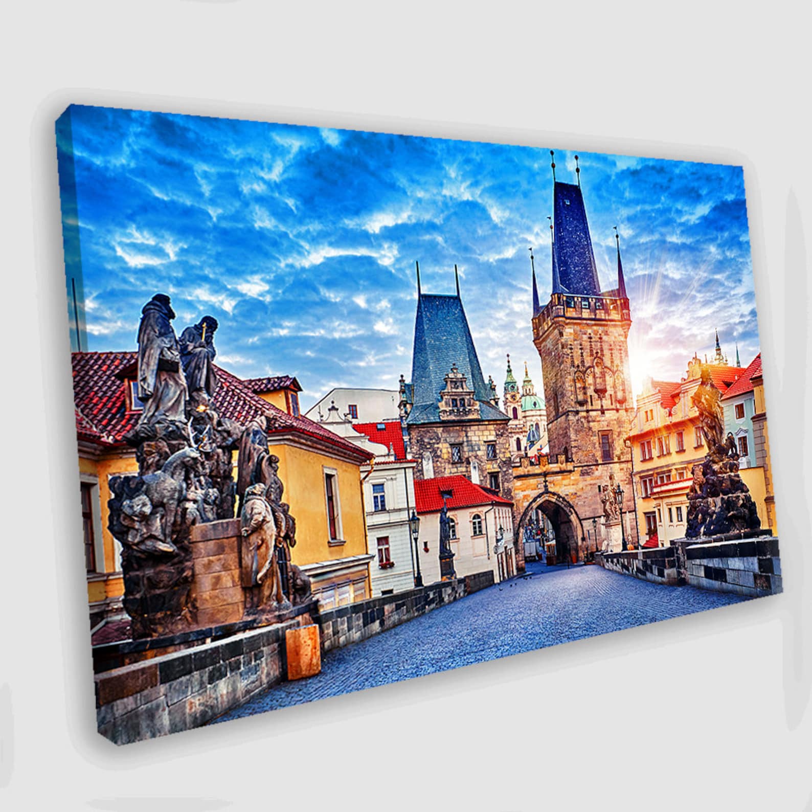 Prague Canvas Wall Art Prague Canvas Art Prague Photo Czech Etsy