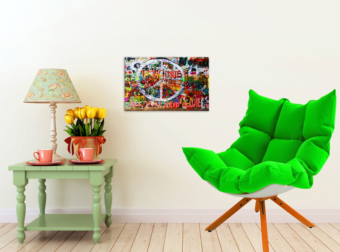 Street Art Canvas Art Graffiti Canvas Wall Art Mural Canvas Etsy