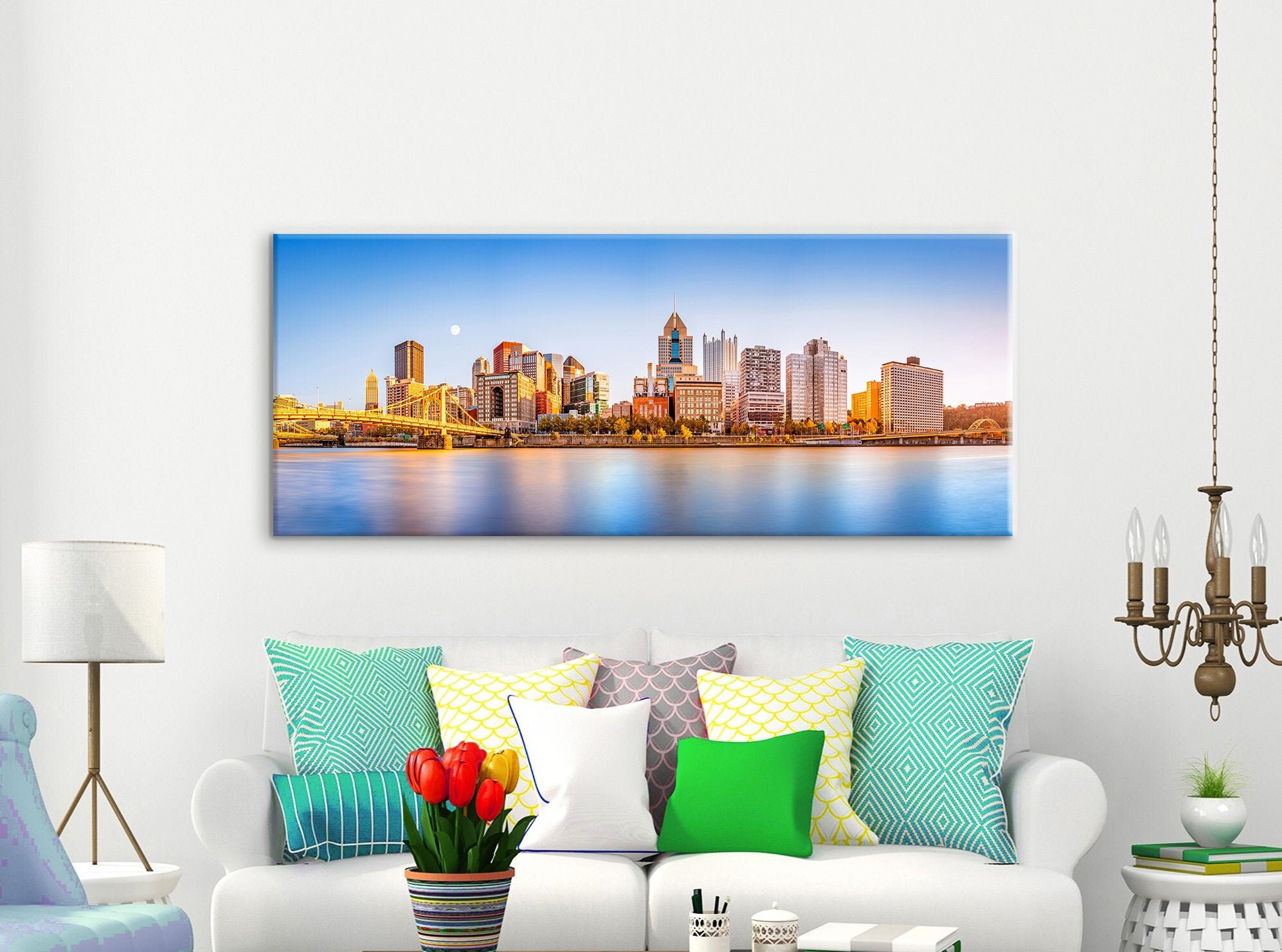 Pittsburgh Canvas Art Pittsburgh Wall Art Pittsburgh Wall Etsy