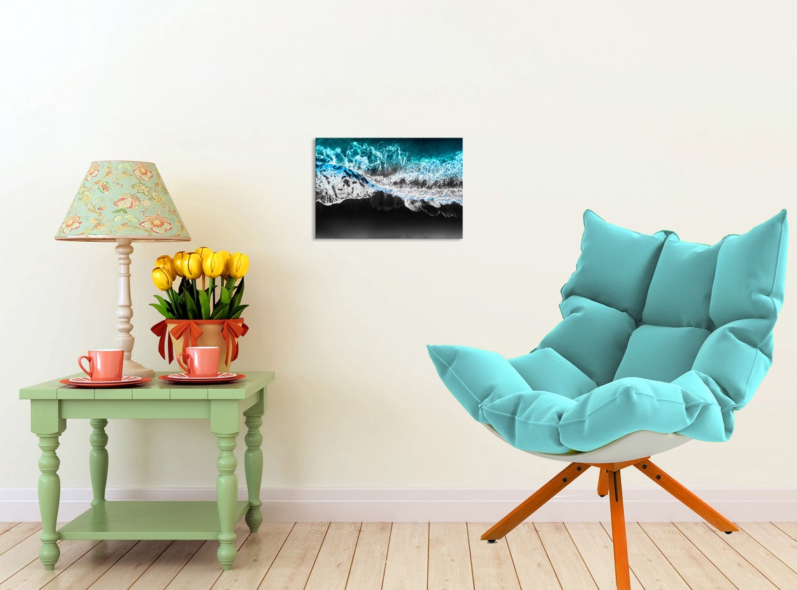 Ocean Canvas Wall Art Ocean Canvas Art Ocean Wall Art Waves Etsy