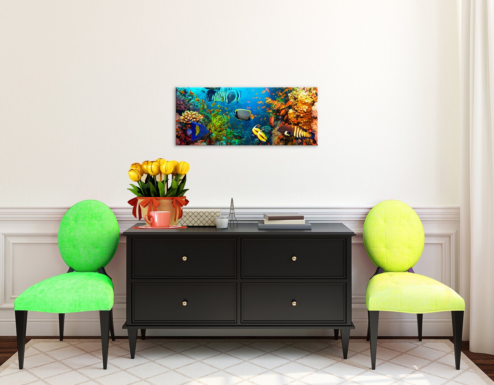 Coral Reef Canvas Art Canvas Wall Art Coral Reef Prints Coral Etsy