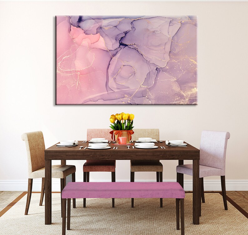 Pink Abstract Wall Art Abstract Painting Abstract Canvas Art Etsy