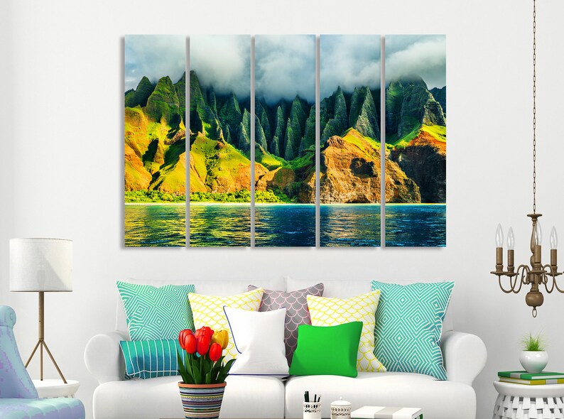 Na Pali Coast Kauai Hawaii Canvas Art Hawaii Wall Art Hawaii Etsy