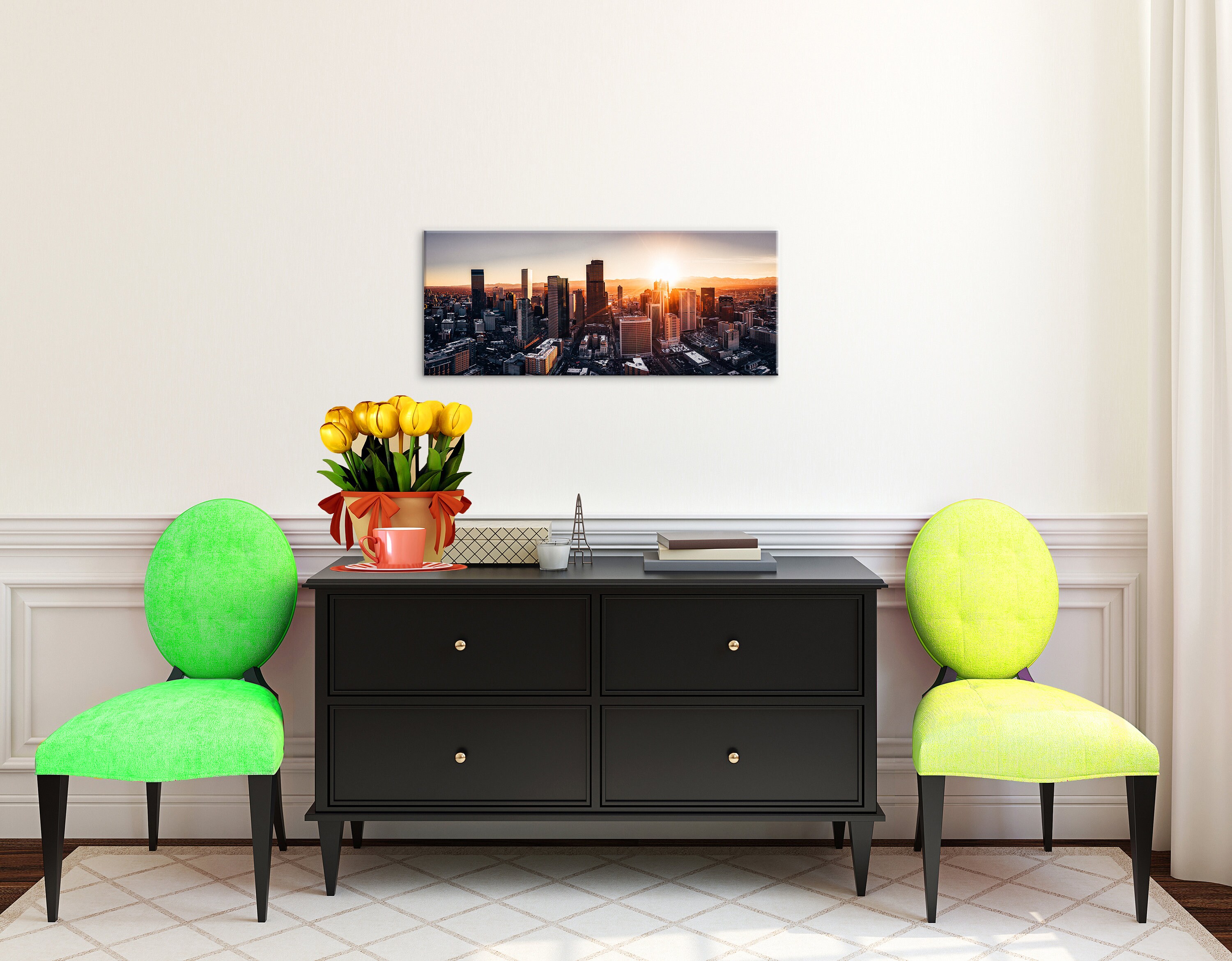 Denver Colorado Canvas Art Denver Wall Art Denver Wall Decor Etsy