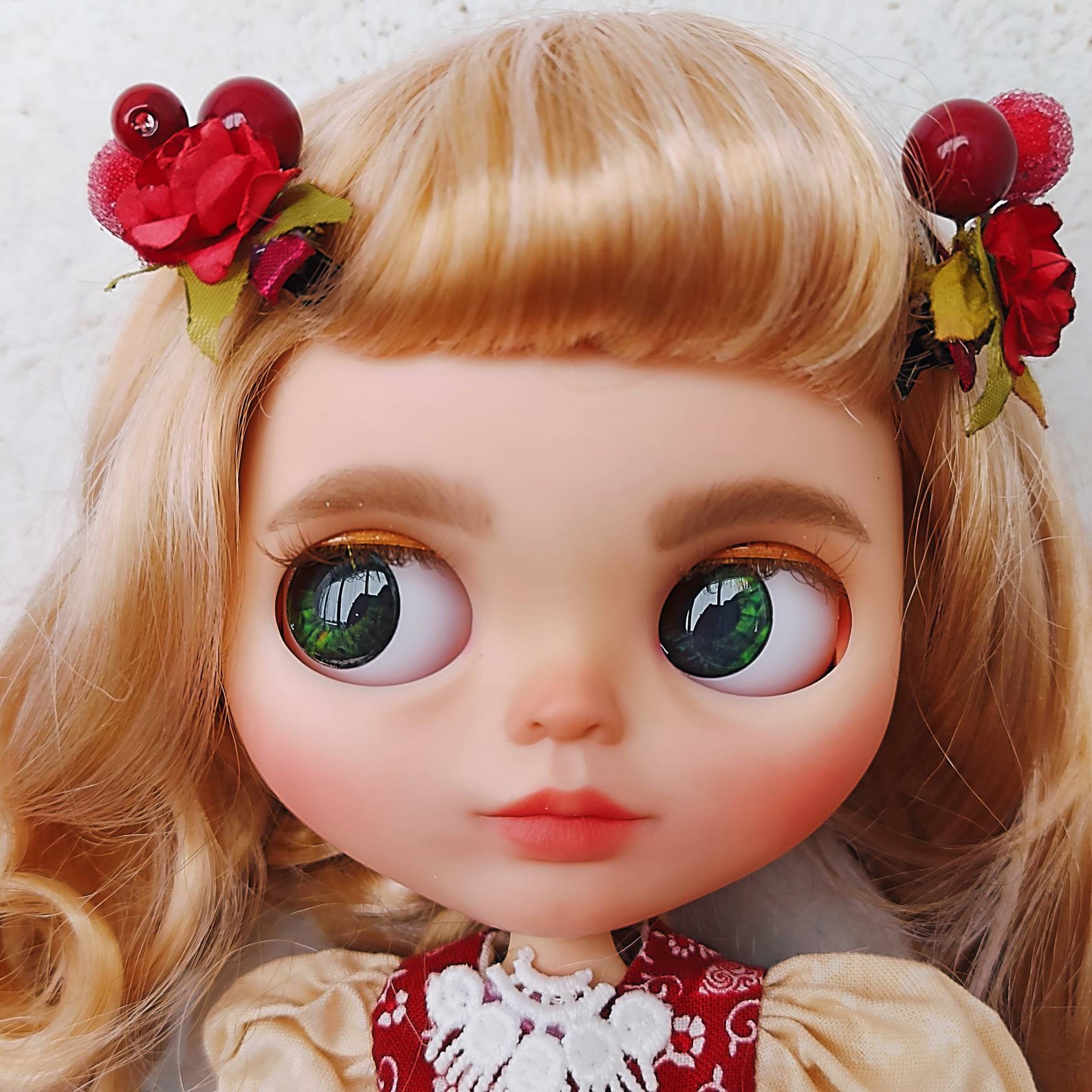 Custom blythe blonde doll collectible autor doll OOAKLittle Etsy