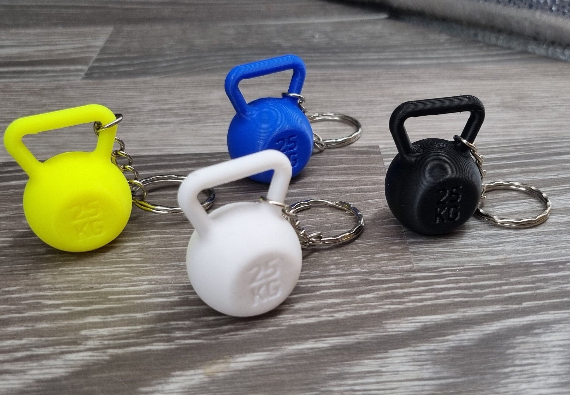 3D Printed Kettlebell Keyring: 25kg Weightlifting Gym Gift - Etsy UK