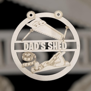 Dad Shed, Grandad gift, Grandpa sign, daddy plaque, Gift for him, fathers day, wood work, carpenter, man cave, wall hanging, keepsake