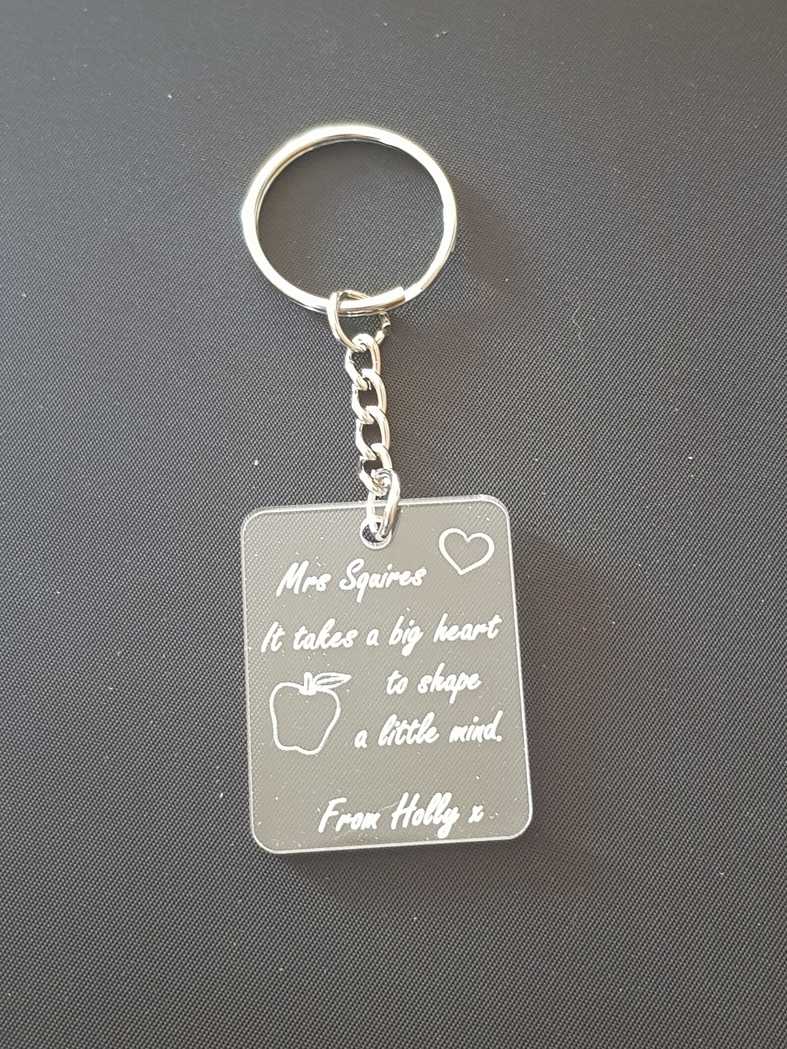 Personalised teacher childminder nursery keyring end of Etsy