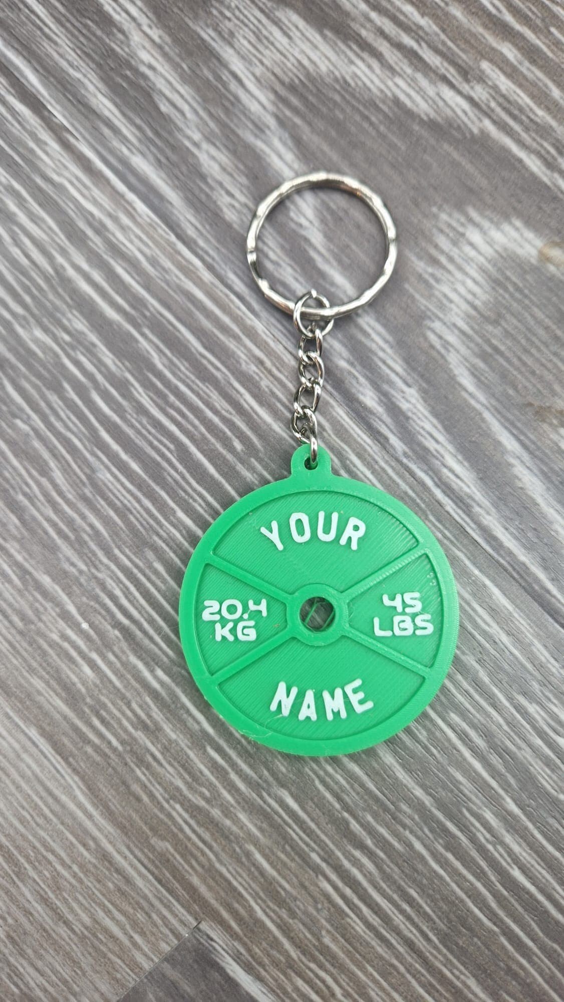 Porte-clés Plaques De Poids – Haltères Imprimé 3D – Gymnastique – Neuf