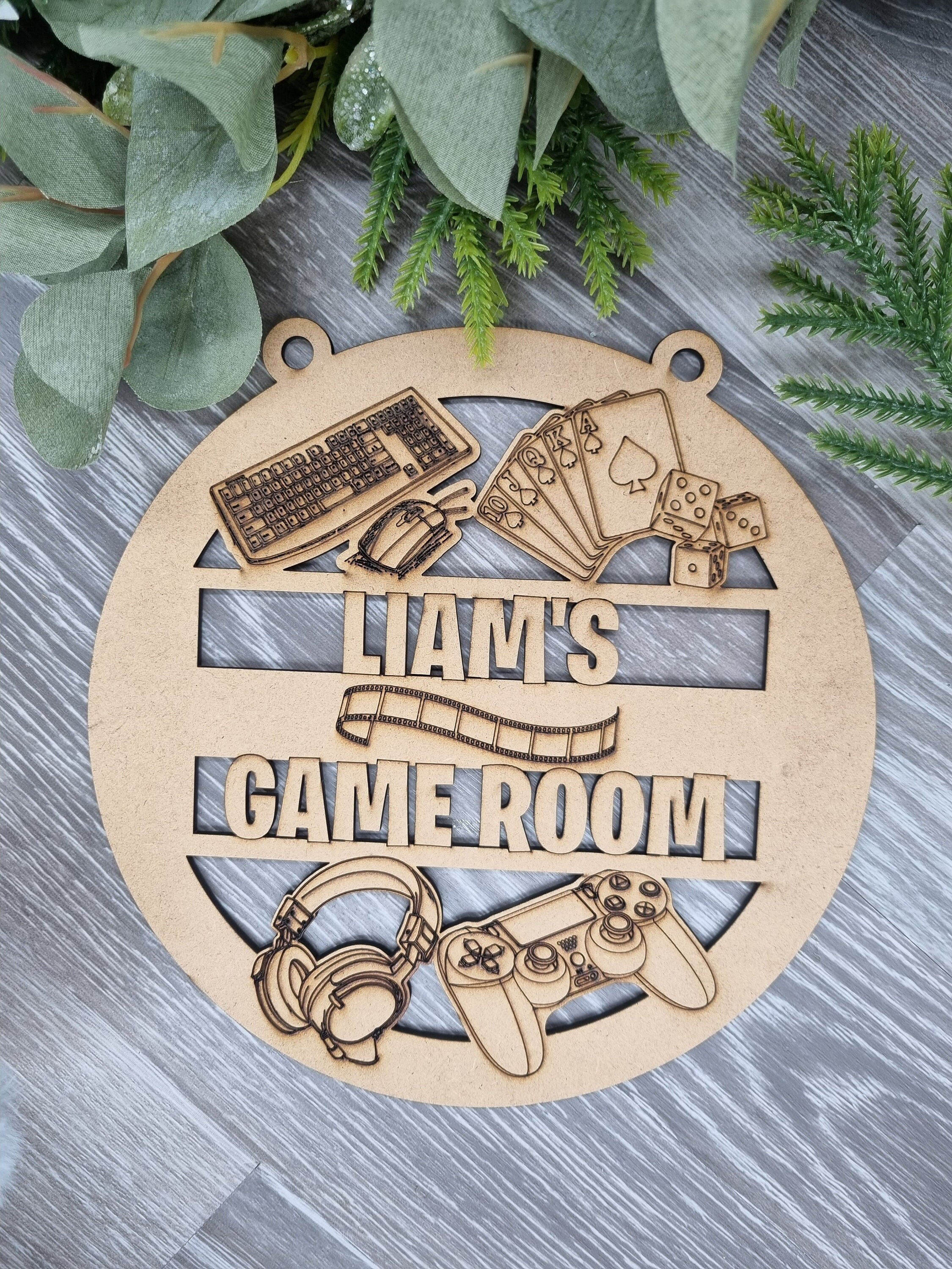 Rustic Gamer Picures Personalised Wooden Games Room Sign: Rustic Gamer Decor - Etsy