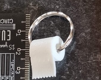 Fun novelty toilet paper keyring, bog roll, gift for him, gift for her, birthday, keychain, party bag, homemade in devon, funny, cheap