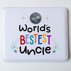 Fathers Day Gift Uncle Personalised Mouse Pad Birthday Gift Uncle Mouse Mat Uncle Office Gift Uncle Computer Mouse Pad Gaming Mouse Pad.