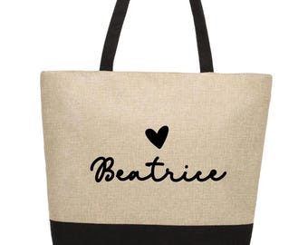 Personalised Jute Shopping Bag Mummy Custom Tote Bags Grandma Eco-Friendly Birthday Shopper Bag Auntie Reusable Shopping Bag Christmas Gifts