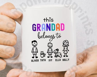 Personalised Grandad Mug Custom Mug Grandad Father&#39;s Day Gift Grandad Birthday Gift Grandad Xmas Gift Grandad Grandad Mugs Mugs For Grandad.