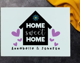 Tempered Glass Chopping Board Glass Cutting Board Personalised Kitchen Worktop Saver Chopping Board New Home Gift For Couples Gift 39 X 29cm