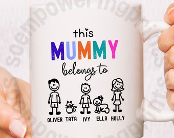 Personalised Mother's Day Coffee Mug Custom Mug For Mum Mother's Day Gift For Mom Birthday Gift For Mum Best Mama Ever Mum Mugs Mugs For Mum