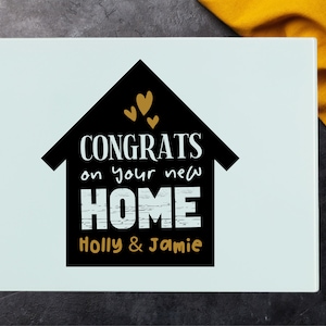 New Home Gift For Couples Gift Tempered Glass Chopping Board Glass Cutting Board Personalised Kitchen Worktop Saver Chopping Board 39 X 29cm