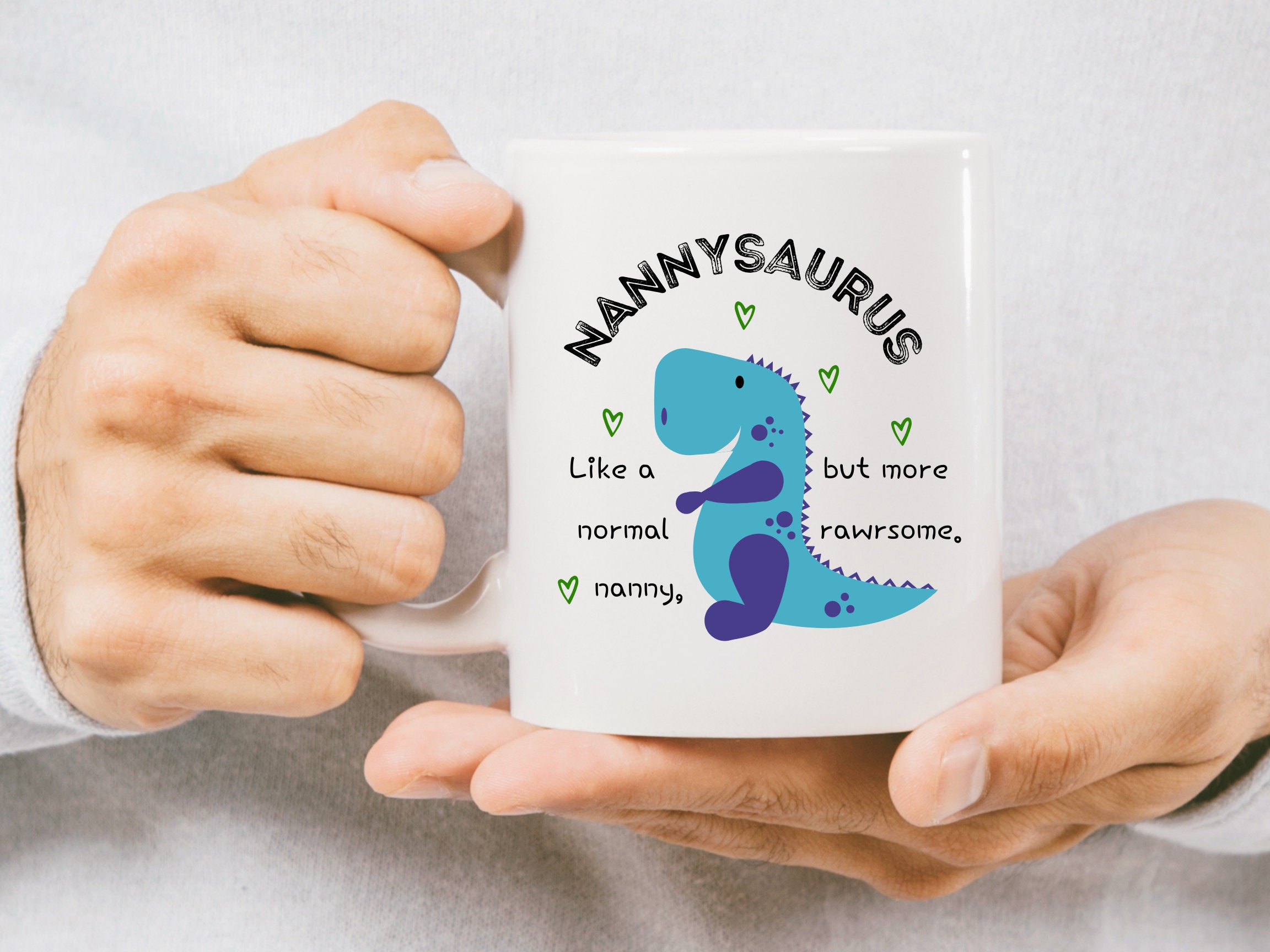 Tazza Divertente 'Nannasaurus' Per Nonna - Regalo Per Festa Del Papà, Compleanno, Natale, 300 Ml