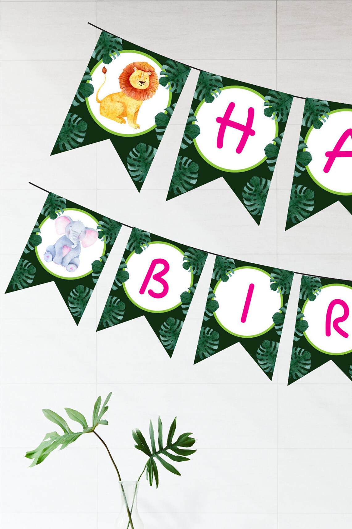 Wild One Banner Happy Birthday Banner Printable Party Banner | Etsy