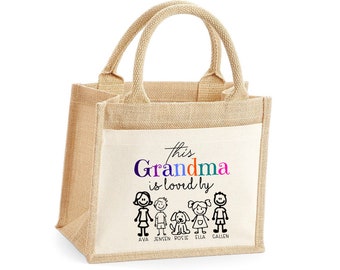 Shopping Bag/ Nanny/Grandma/Nan/Mum/Sister Gift Personalised Tote Bag Shopping Bag/ Nanny/Grandma/Nan/Mum/Sister Gift Personalised Tote Bag