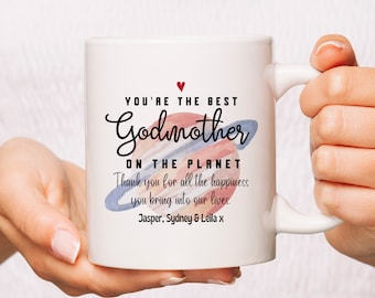 Godmother Mugs Personalised Mug For Godparent Custom Mug For Fairy Godmother Mug For Mother's Day Godmother Gift Godparent Gift Mugs For Mom