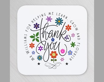 Teacher Coaster Personalised Thank You Coasters Teacher Best Teacher Gifts Awesome Teacher Appreciation Gifts Teacher Gifts Amazing Teacher.