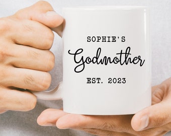 Godmother Mugs Personalised Mug For Godparent Custom Mug For Fairy Godmother Mug For Mother's Day Godmother Gift Godparent Gift Mugs For Mom