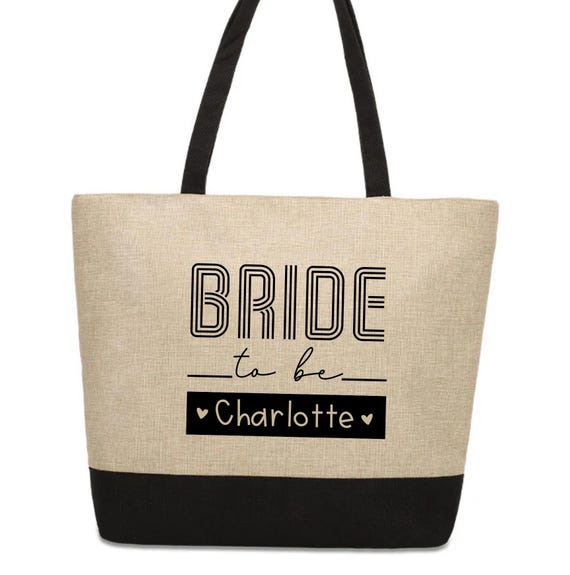 Bride To Be Jute Bag Bridal Shower Gift Engagement Gift Bride Gift Jute Bag  Wedding Gifts Hens Party Bag Custom Bridal Train Tote Jute