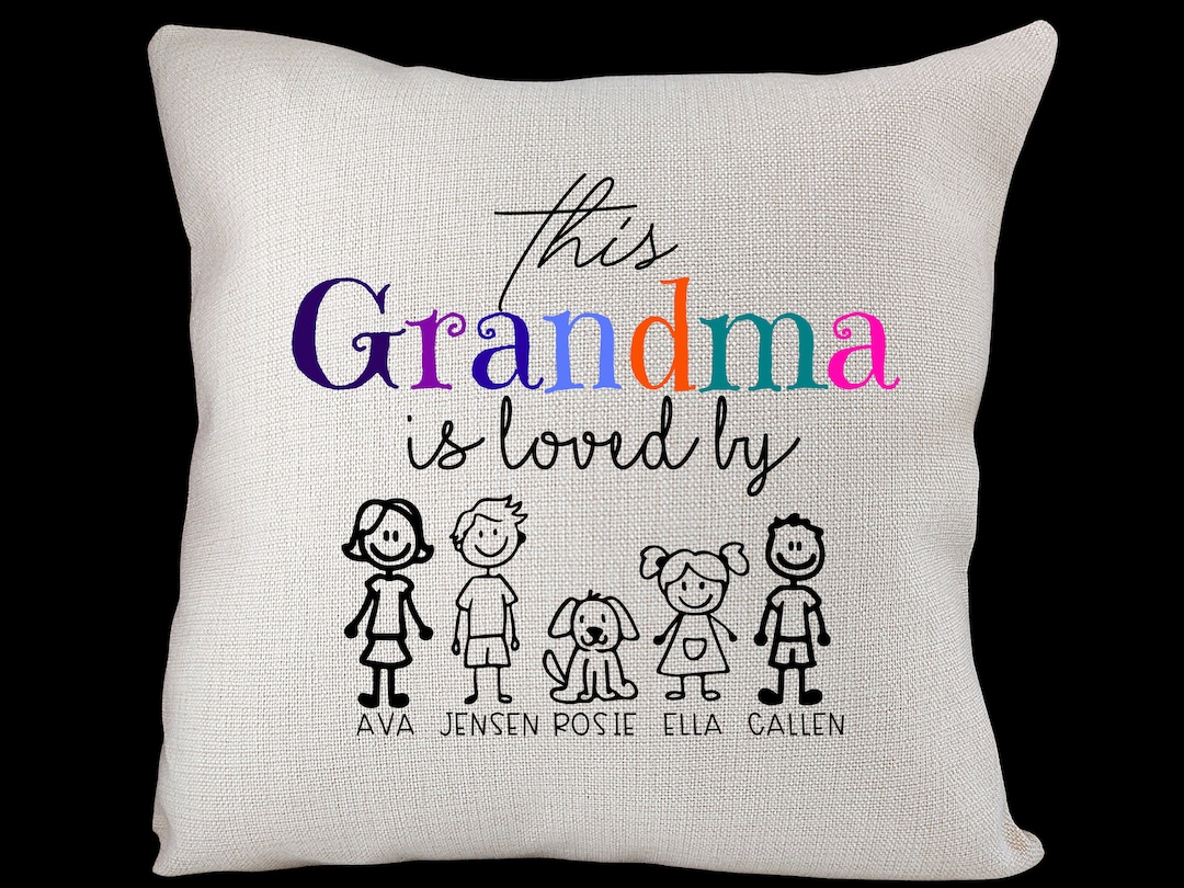 Grandma Cushion Custom Grandma Pillow Nanny Personalised Etsy UK