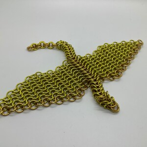 Gold/Yellow chainmail pet dragon