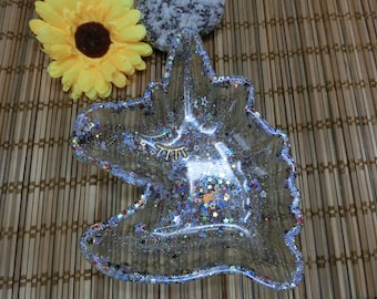Schmuckschale Einhorn aus Kunstharz