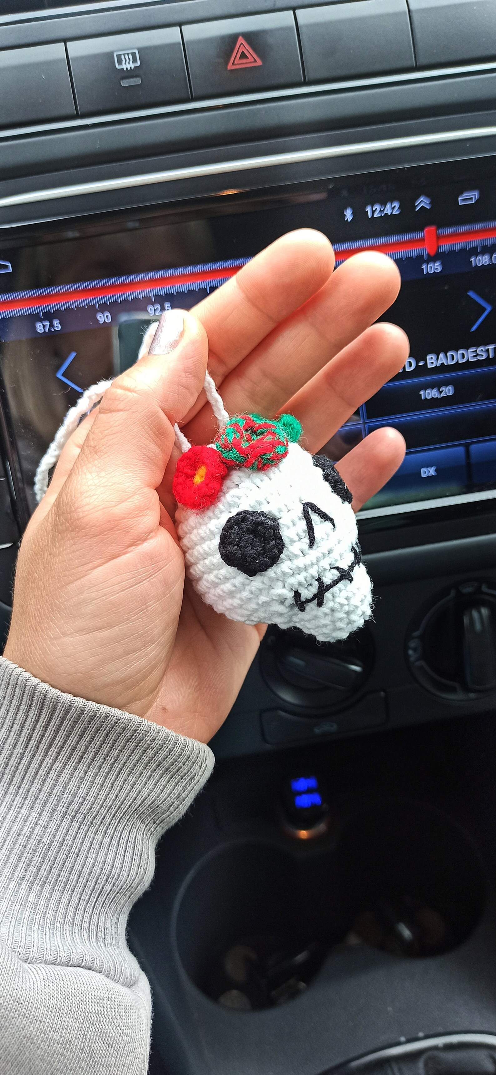 Mini skull Rear view mirror hanging Car accessories Etsy