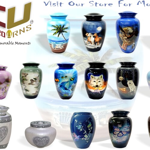 CUERO URNS – Adult Avalon Wooden Urn | Cremation Urn for Human Ashes - Adult Funeral Urn Handcrafted Affordable Urn for Ashes shops (200 lbs)