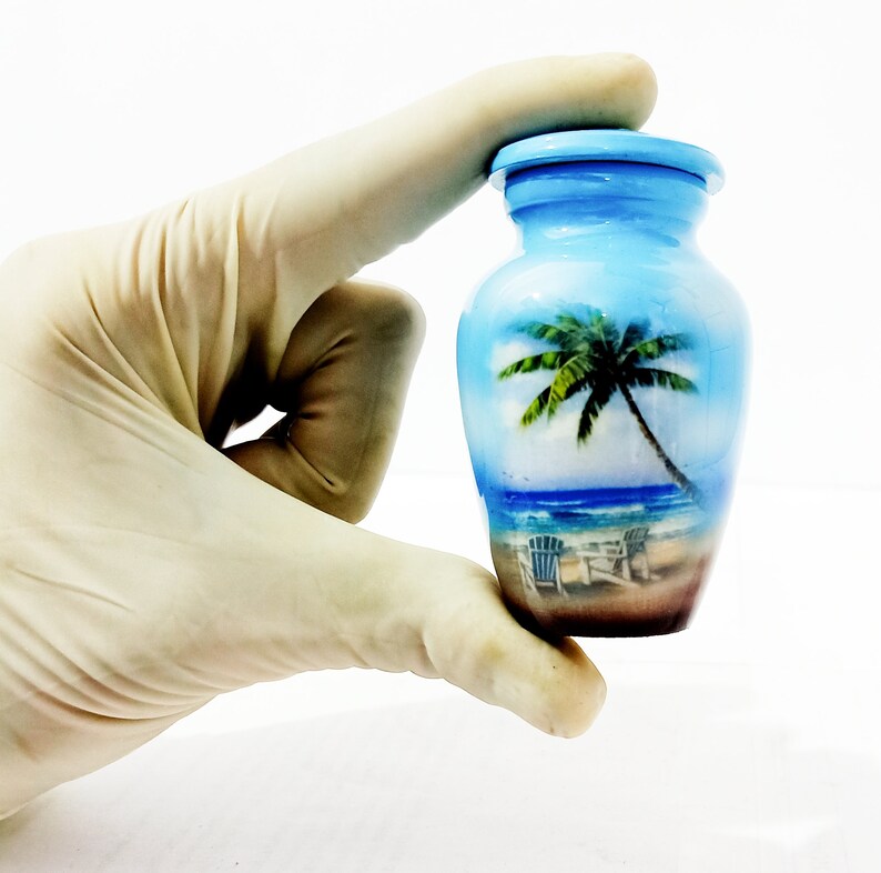 Keepsake Urn Lovely Beach Keepsake Cremation Urn for Ashes Etsy