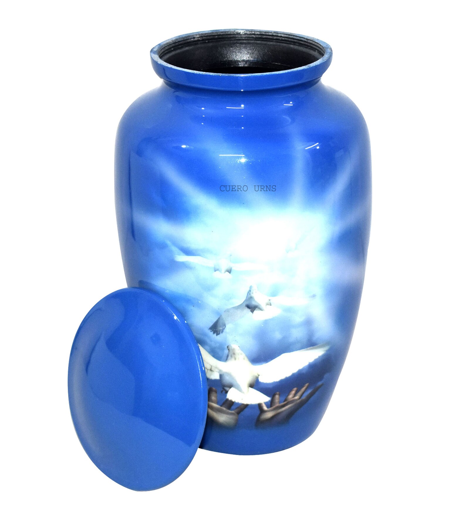 Adult Urn Sky Blue Fly Pigeon Cremation Urn for Human Ashes Etsy