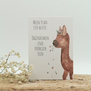 Alpaca postcard