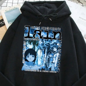 Serial Lain Hoodie - Etsy Serial Lain Hoodie - Etsy