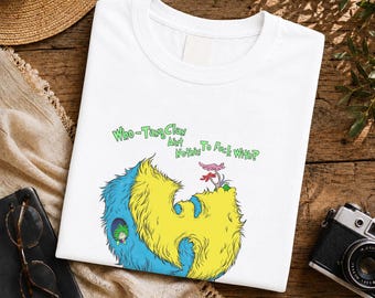 Wu-Tang-Dr.-Seuss-Parodie-Shirt, Retro-Hip-Hop-Grafik-T-Shirt, Unisex-Streetwear-Hoodie