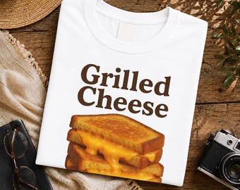 Grilled Cheese Sandwich T-Shirt, Retro Comfort Food Graphic Tee
