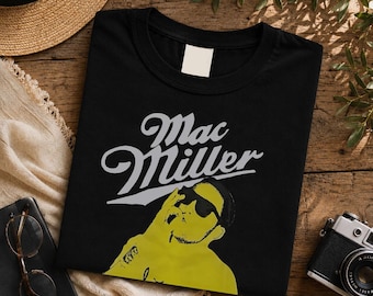 Mac Miller Vintage Hip Hop T-Shirt, Retro Streetwear Graphic Tee, Washed 2000s Style