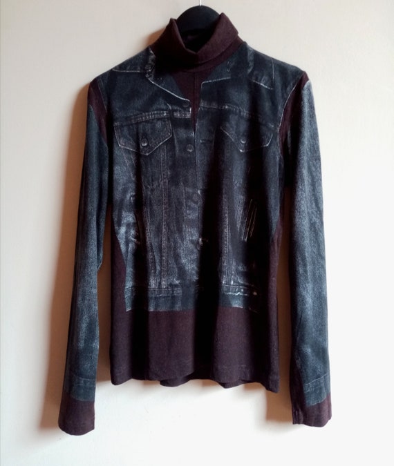 Rare vintage 90s Jean Paul Gaultier trompe l'oeil