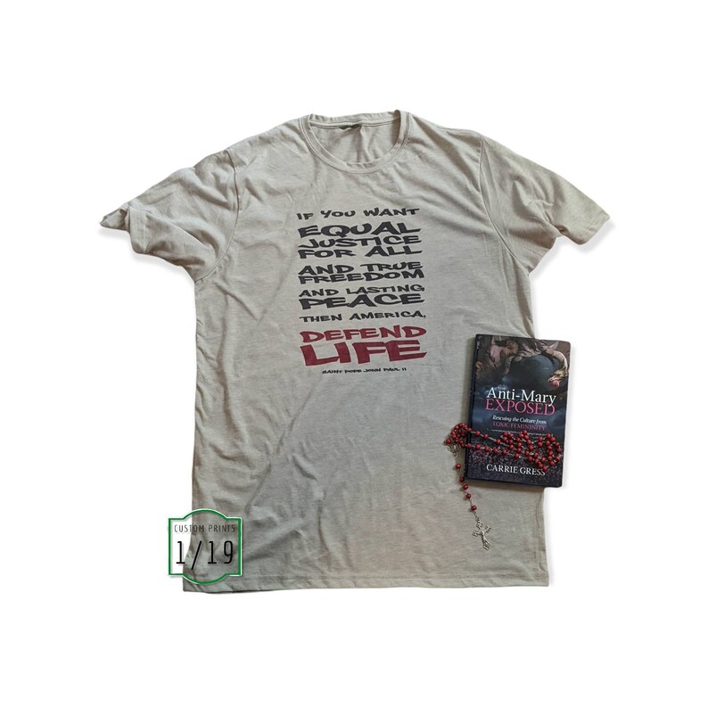 America Defend Life Pro Life Tshirt Saint Pope John Paul Etsy