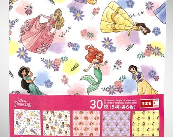 Disney Princess Origami Paper – Scrapbooking – Card Making – Origami – Paper Crafts – Collage – Japanese Paper Art