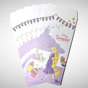 Disney Tangled Envelopes – Stationery – Scrapbooking – Gift Envelopes – Office Supplies – Cash Envelopes – Mousekeeping Tip Envelopes