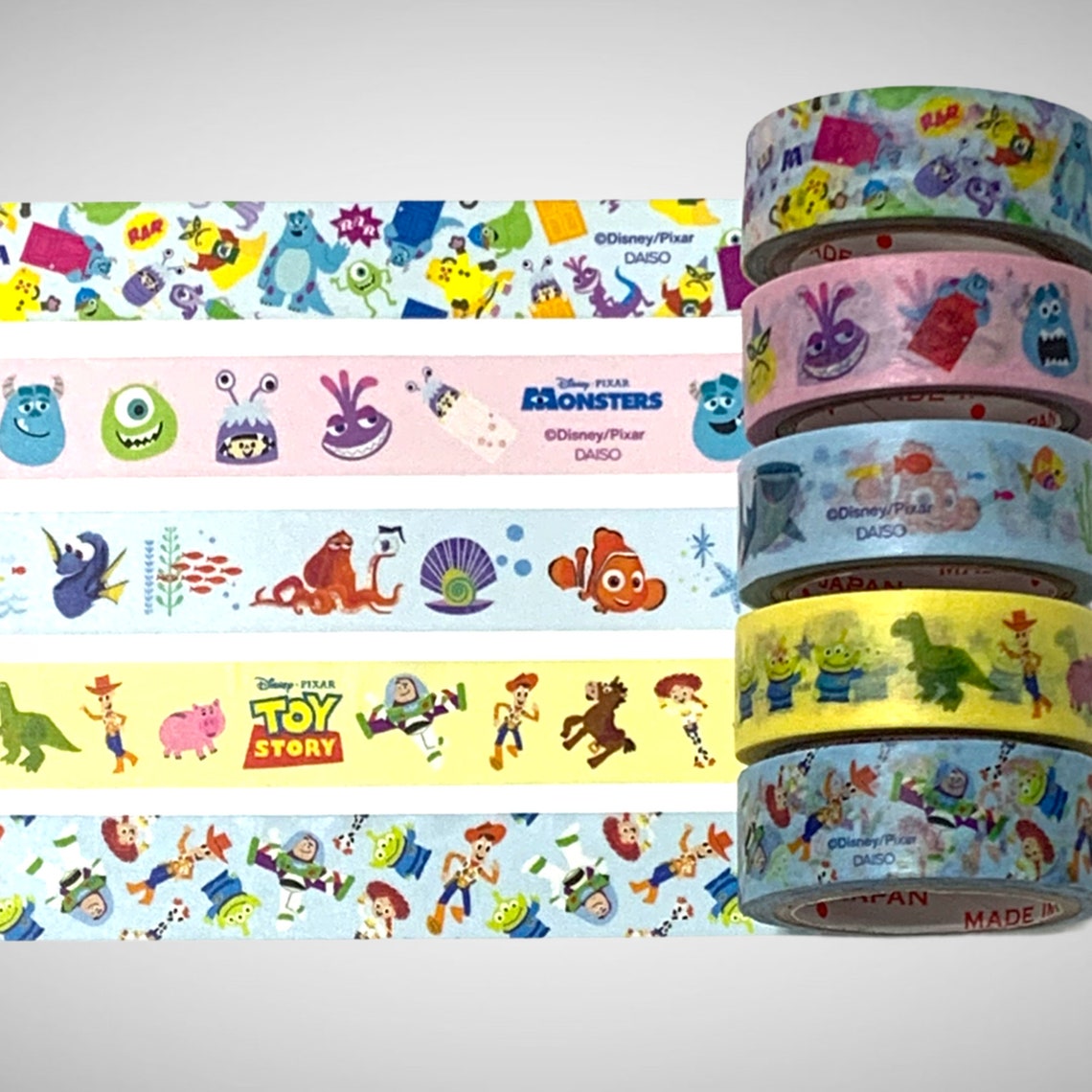 Disney Pixar Masking/washi Tape Washi Tape Full Roll - Etsy