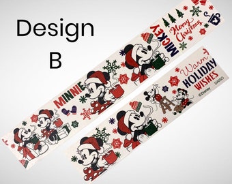 Disney Christmas Masking/washi Tape Christmas Washi Tape Christmas  Decorations Journals Planners Scrapbooking Craft Projects 