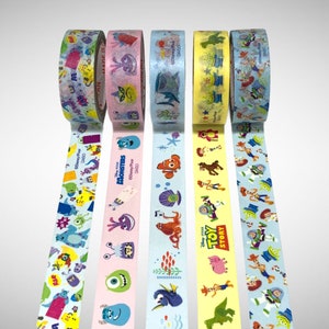Disney Pixar Masking/Washi Tape – Washi Tape Full Roll – Journals – Planners – Scrapbooking – Card Making