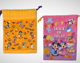 Disney Halloween Drawstring Treat Bags – Halloween Goodie Bags – Trick or Treat Bag – Disney Halloween Bags – Halloween Party Supplies