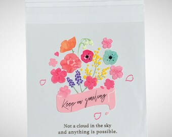Spring Flowers Gift Bags –Inspirational Messages Gift Bags - Party Bags – Treat Bags – Storage Bags