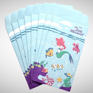 The Little Mermaid and Friends Small Envelopes – Stationery – Scrapbooking – Gift Envelopes – Mousekeeping Tip Envelopes